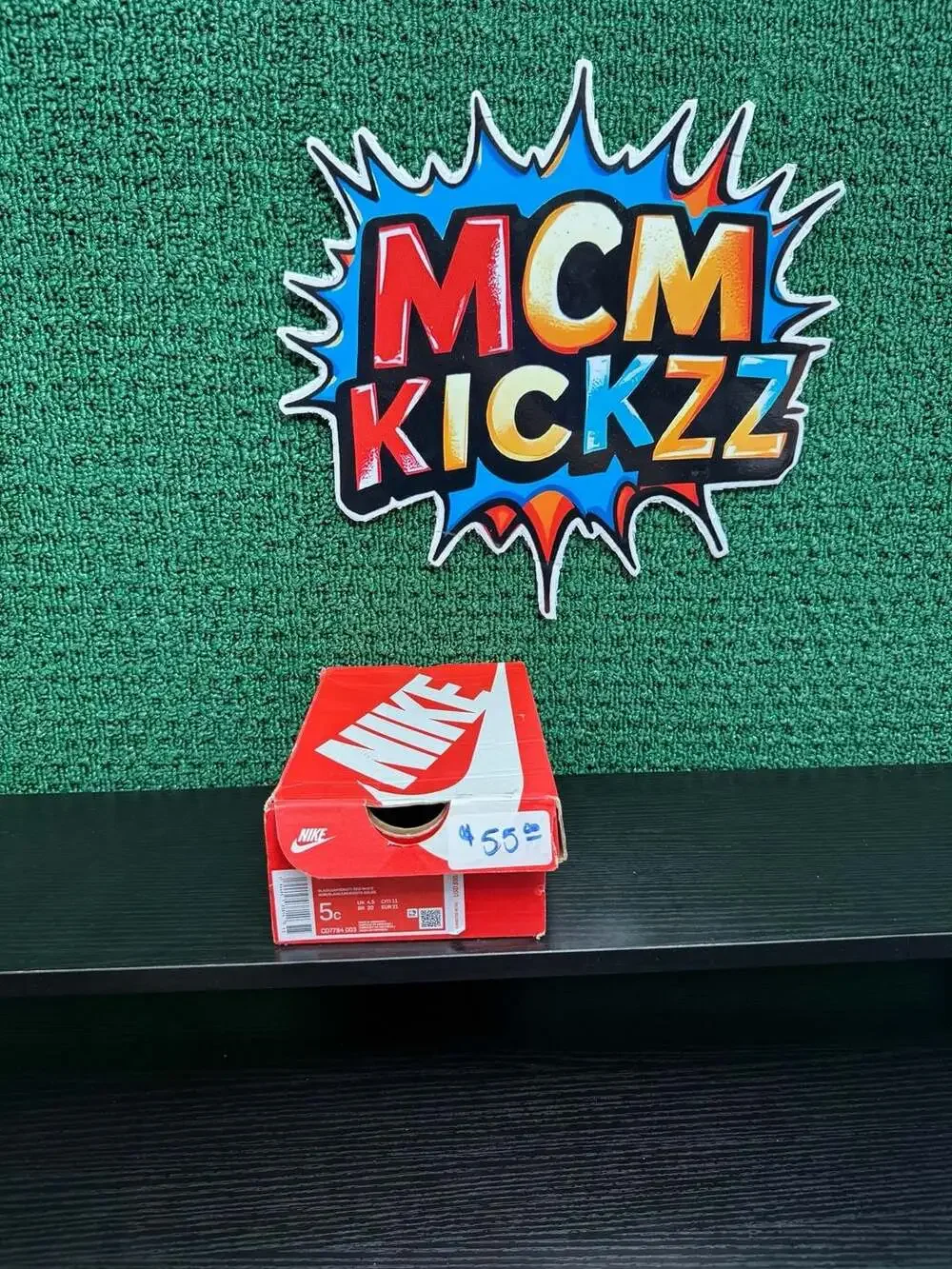 Nike Court Borough Mid 2 (TDV) Black/Red/White Toddler Size 5C  Brand New